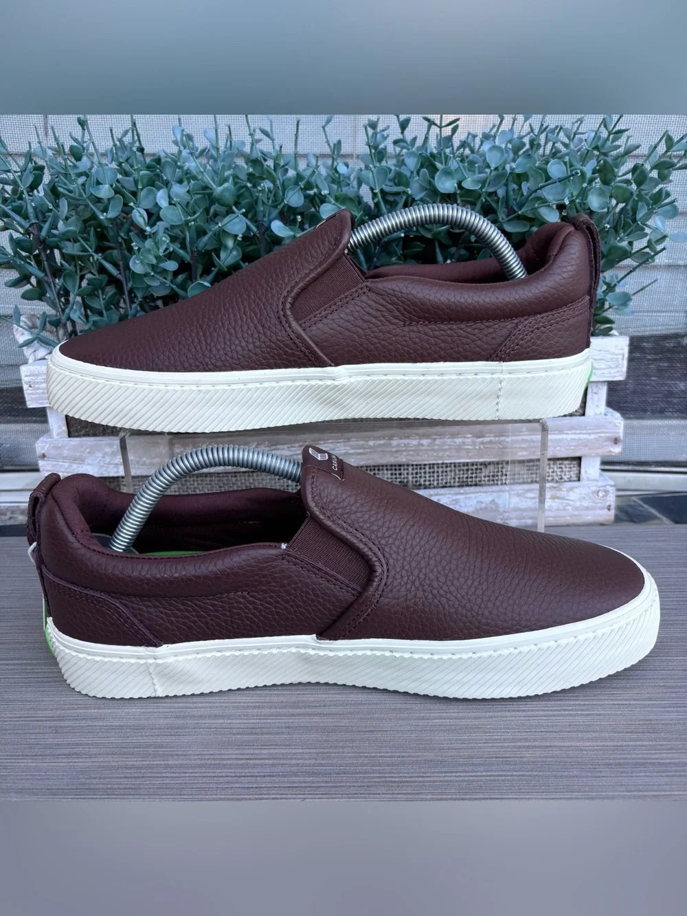 CARIUMA Brown Premium Leather Slip-On